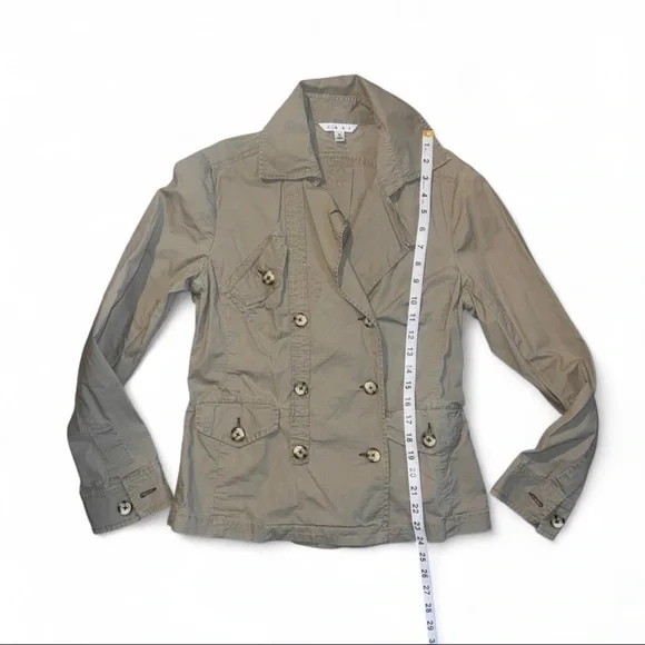 CAbi Beige Double-Breasted Trench Coat - Picture 5 of 6